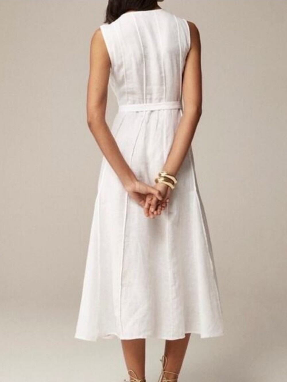 J. Crew Seamed Linen Dress - Picture 2 of 2